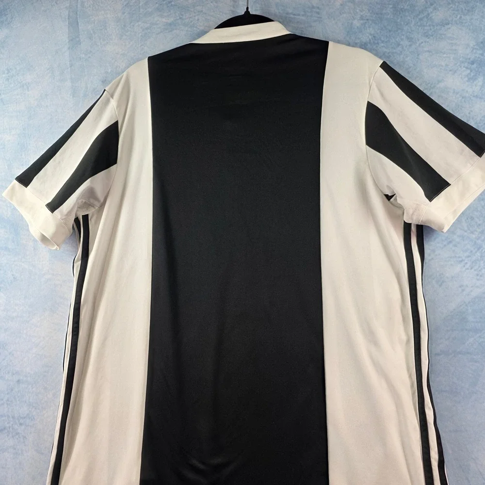 Adidas Juventus 2018-19 Home Jersey Mens Large Black White Striped Jeep Soccer - Picture 11 of 12